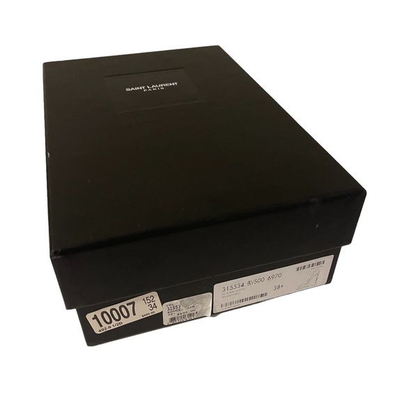 Saint Laurent Heart Print Pointed Toe Pump - Picture 12 of 12